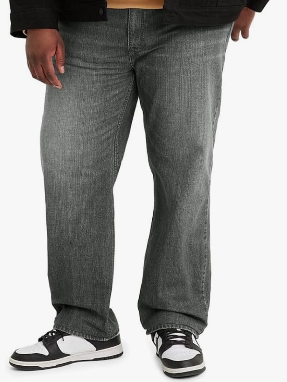 Levi's Men’s Sz 40x 36 Jeans Gray Denim 559 Relaxed Straight Stretch Classic。